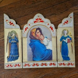 Religious Triptych Made In Italy
